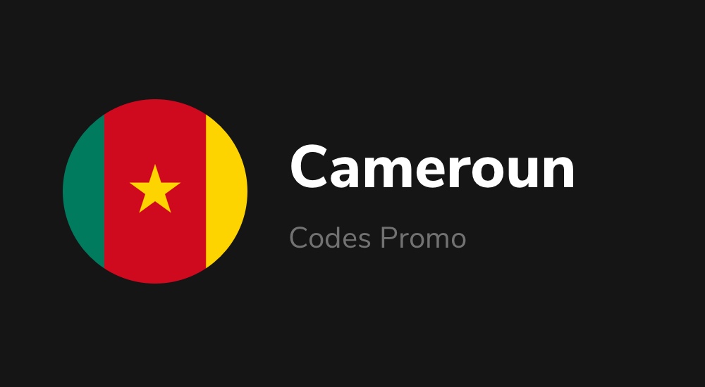 cameroun codes promo